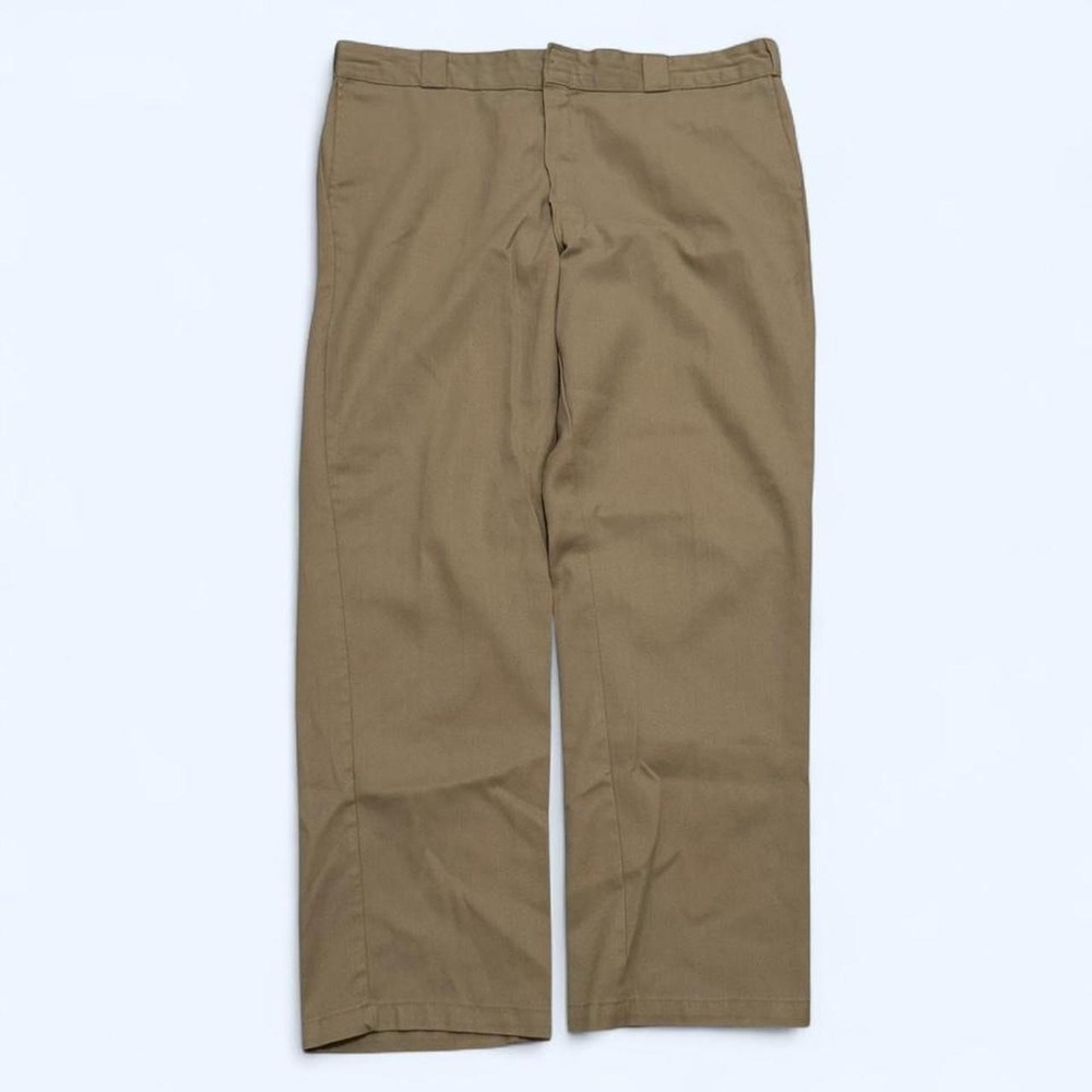 Dickies 874 Flex Original Fit Work Pants Mens 42x32 Khaki Tan Chino